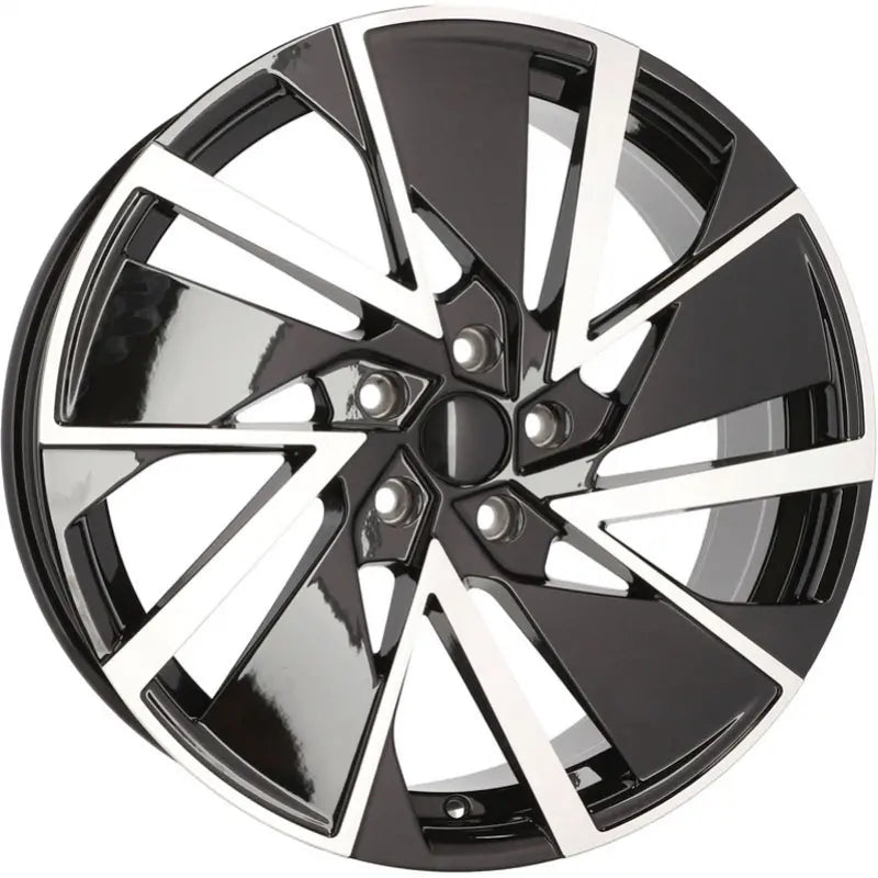 Alu kola pro Škoda YF0445 8x19 5x112 ET45 57.1 Black Polished | Wheelsup.cz