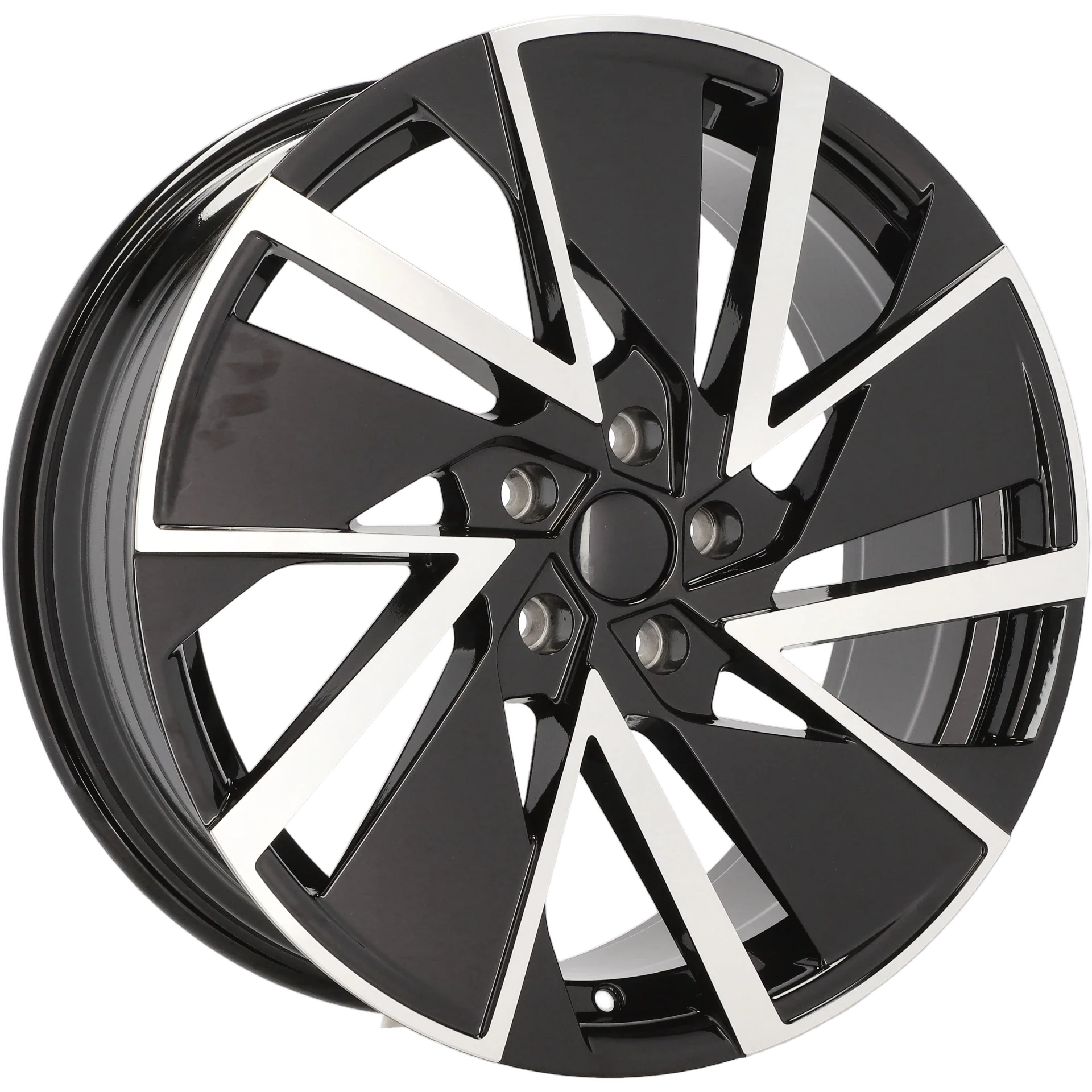 Alu kola pro Škoda YF0445 8x19 5x112 ET45 57.1 Black Polished | Wheelsup.cz