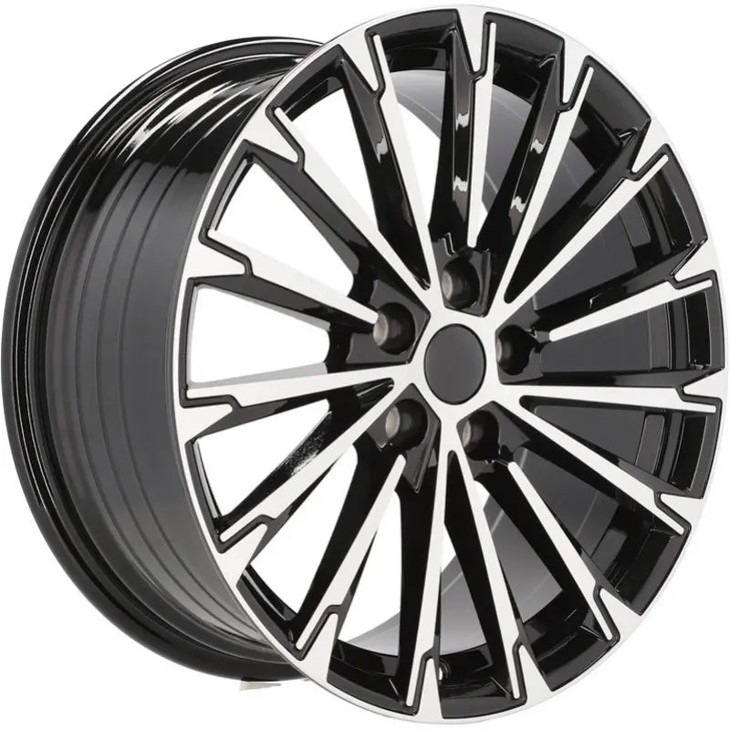 Alu kola pro Škoda YF0446 8x18 5x112 ET45 57.1 Black Polished | Wheelsup.cz