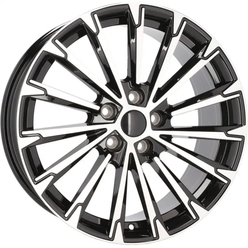 Alu kola pro Škoda YF0446 8x18 5x112 ET45 57.1 Black Polished | Wheelsup.cz