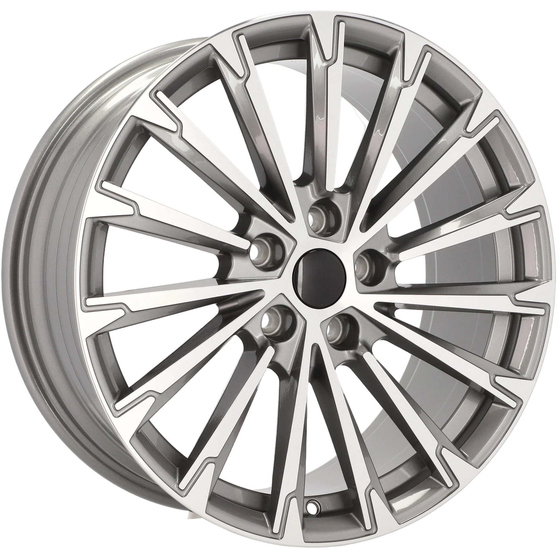 Alu kola pro Škoda YF0446 8x18 5x112 ET45 57.1 Grey Polished | Wheelsup.cz