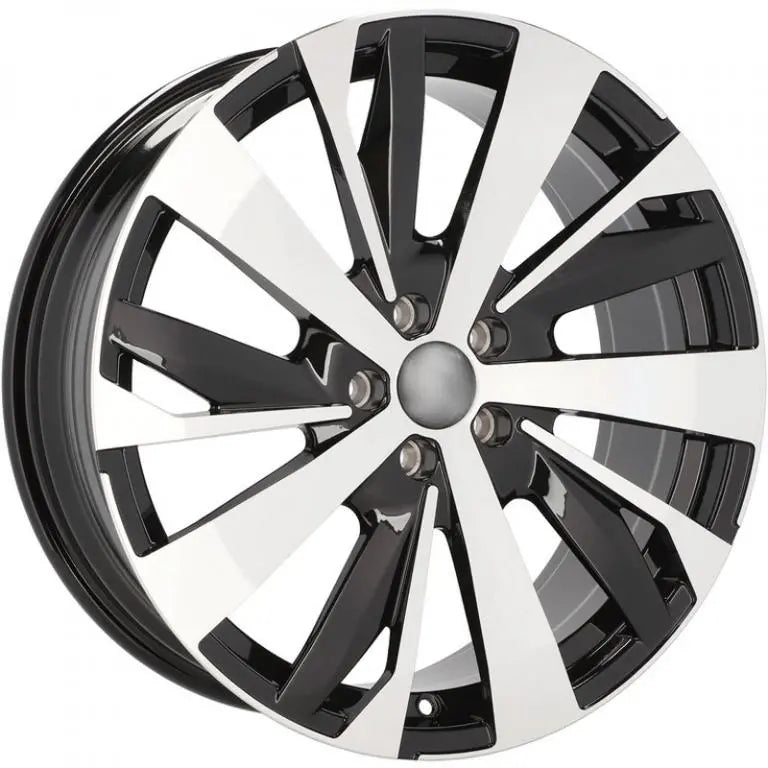Alu kola pro Peugeot YF0449 7.5x19 5x108 ET42 65.1 Black Polished | Wheelsup.cz