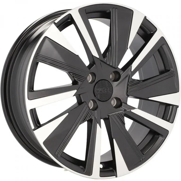 Alu kola pro Peugeot YF1152 7x18 4x108 ET35 65.1 Black Polished Half Matt