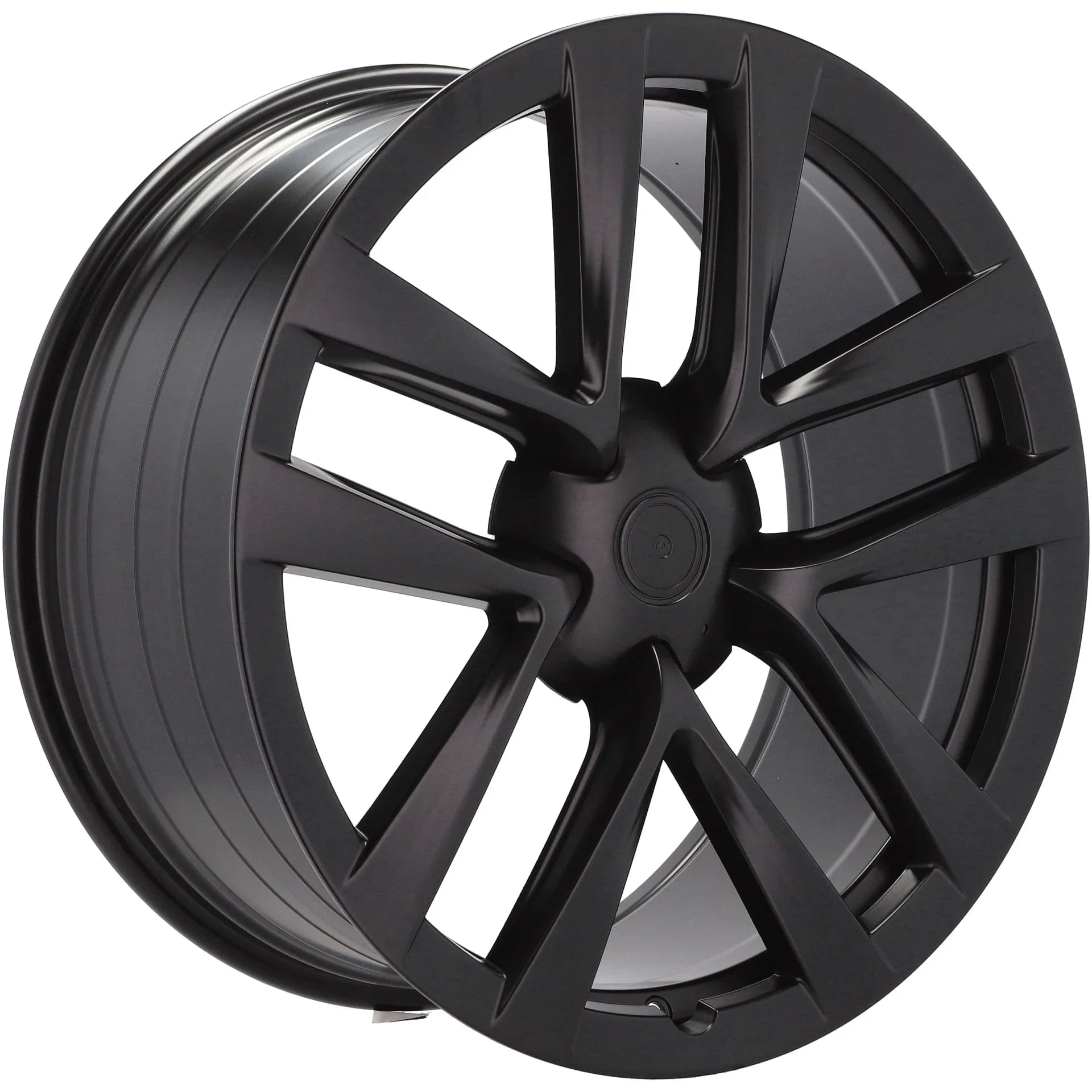 Alu kola pro Tesla YF5591 9x22 5x120 ET35 64.1 Black Half Matt | Wheelsup.cz