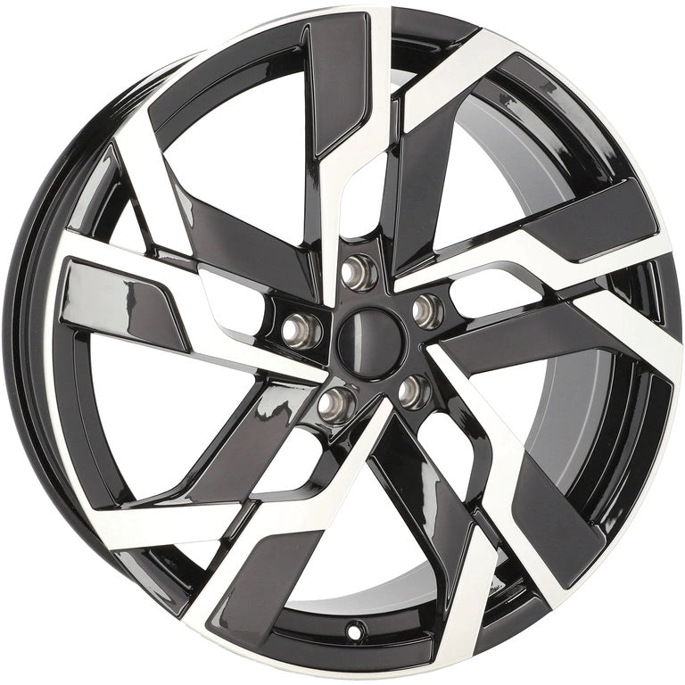 Alu kola pro Škoda YF5696 8x19 5x112 ET41 57.1 Black Polished | Wheelsup.cz