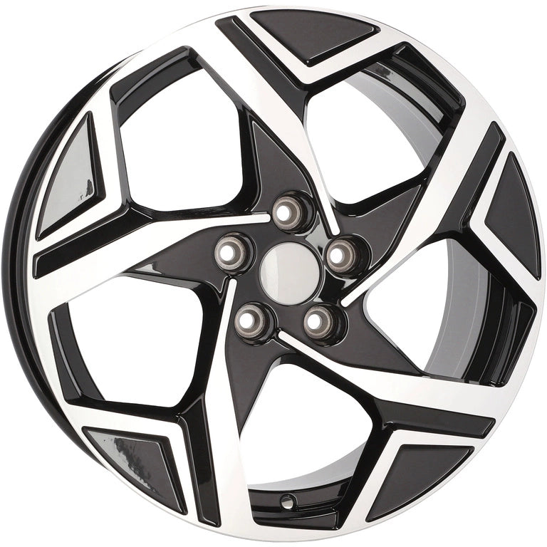 Alu kola pro Kia YF5700 7.5x18 5x114.3 ET51 67.1 Black Polished | Wheelsup.cz