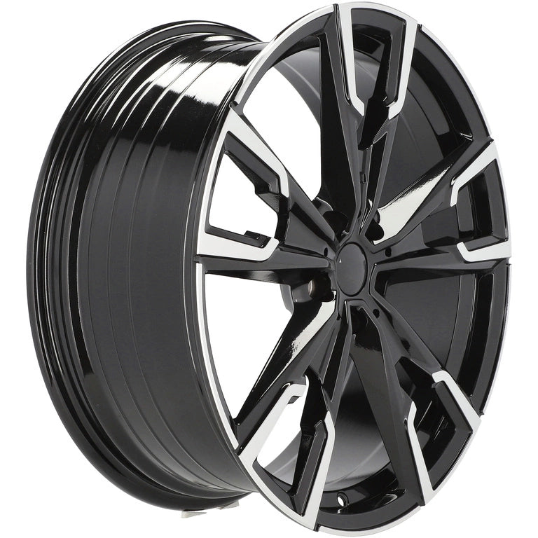 Alu kola pro BMW YF5710 8x19 5x112 ET46 66.6 Black Polished | Wheelsup.cz