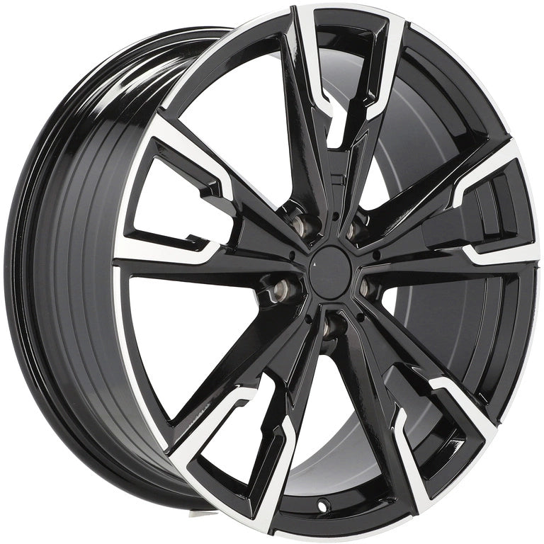Alu kola pro BMW YF5710 8x19 5x112 ET46 66.6 Black Polished | Wheelsup.cz