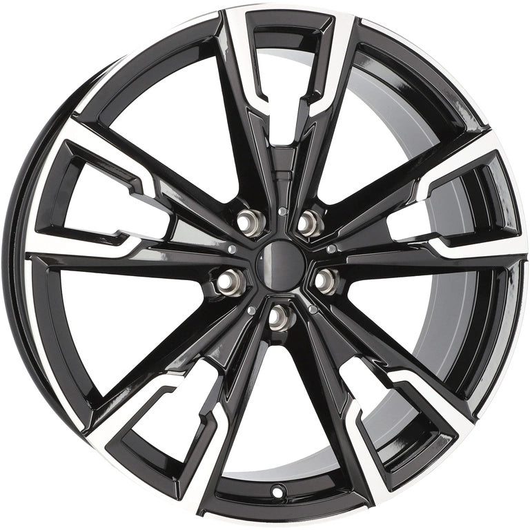 Alu kola pro BMW YF5710 8x19 5x112 ET46 66.6 Black Polished | Wheelsup.cz