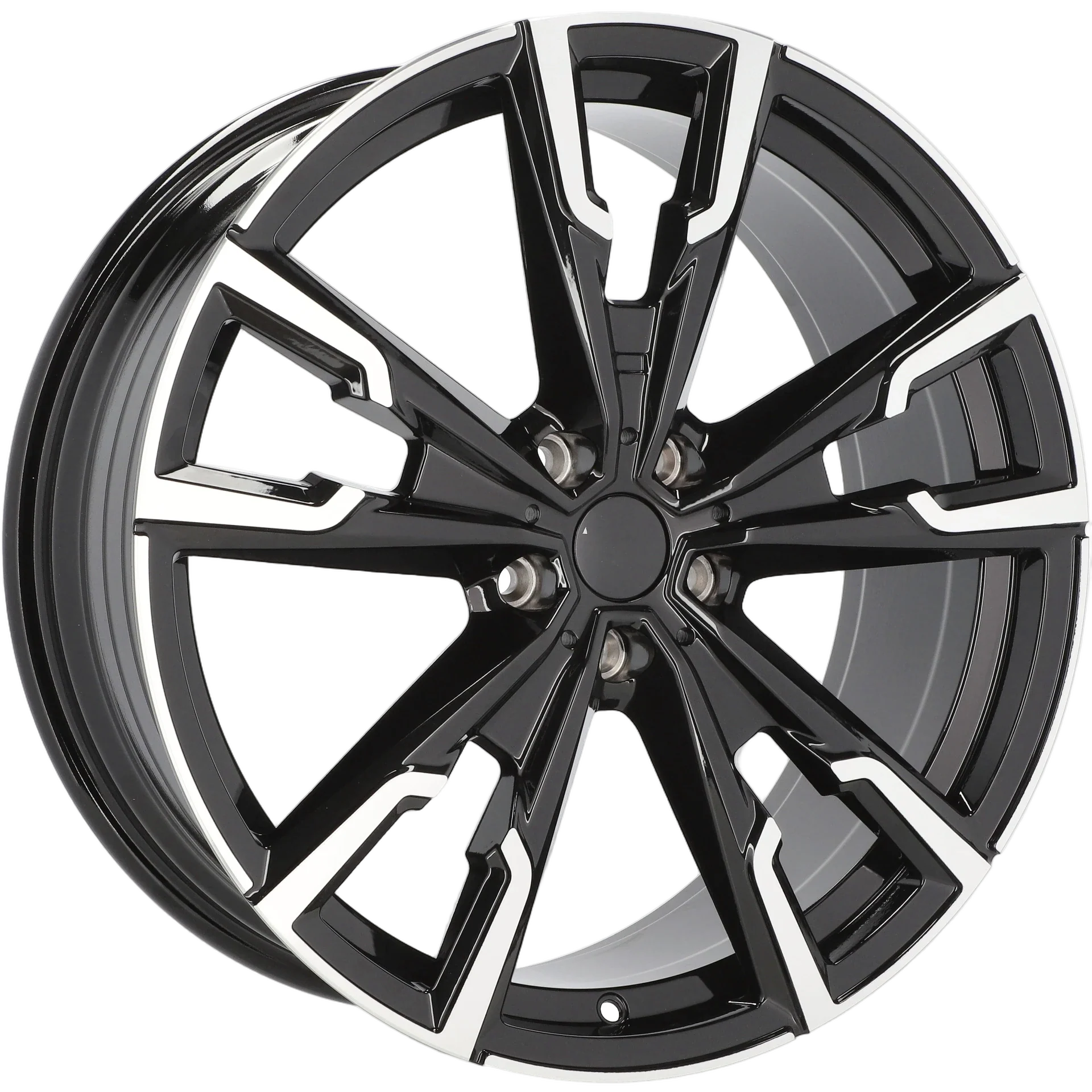 Alu kola pro BMW YF5710 8x19 5x112 ET46 66.6 Black Polished | Wheelsup.cz