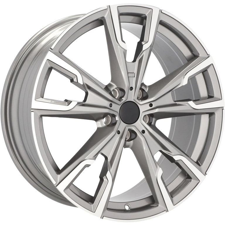 Alu kola pro BMW YF5710 8x19 5x112 ET46 66.6 Grey Polished | Wheelsup.cz
