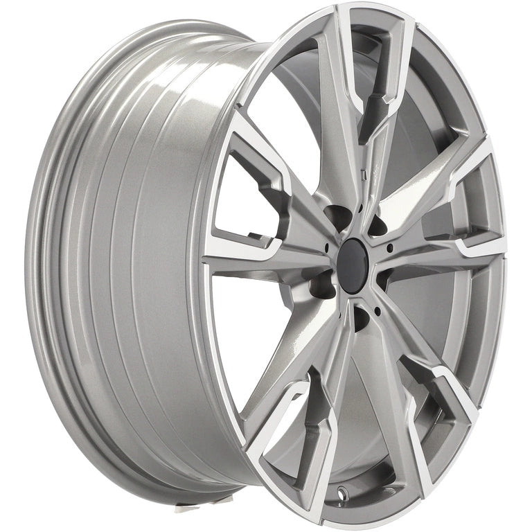Alu kola pro BMW YF5710 8x19 5x112 ET46 66.6 Grey Polished | Wheelsup.cz