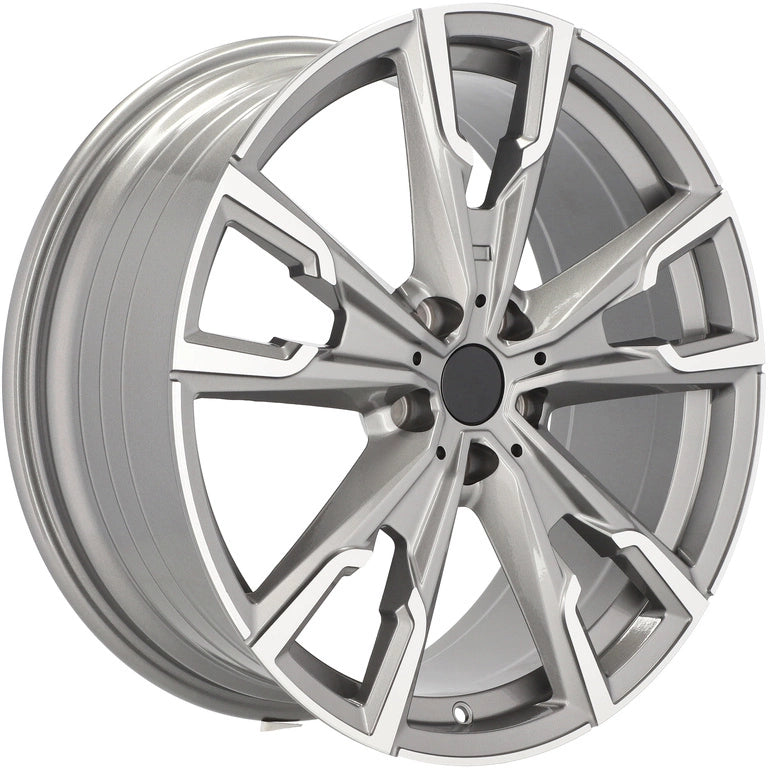 Alu kola pro BMW YF5710 8x19 5x112 ET46 66.6 Grey Polished | Wheelsup.cz