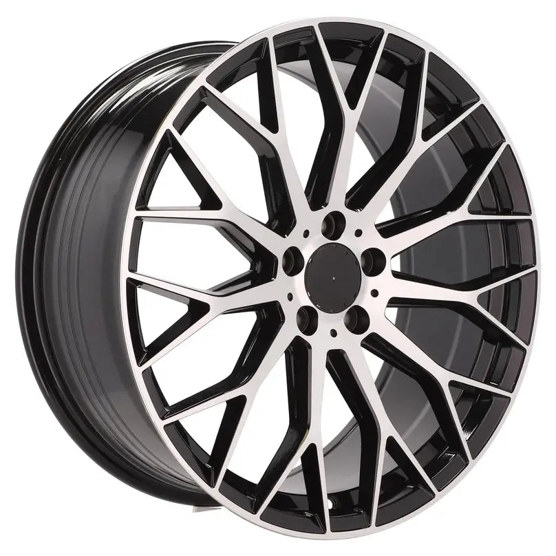 Alu kola pro Mercedes YS1180 8x18 5x112 ET43 66.6 Black Polished