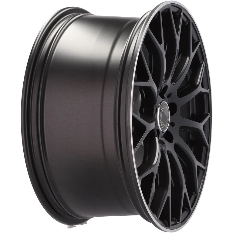 Alu kola pro Mercedes YS1180 8x18 5x112 ET43 66.6 Black Half Matt & Polished Lip | Wheelsup.cz