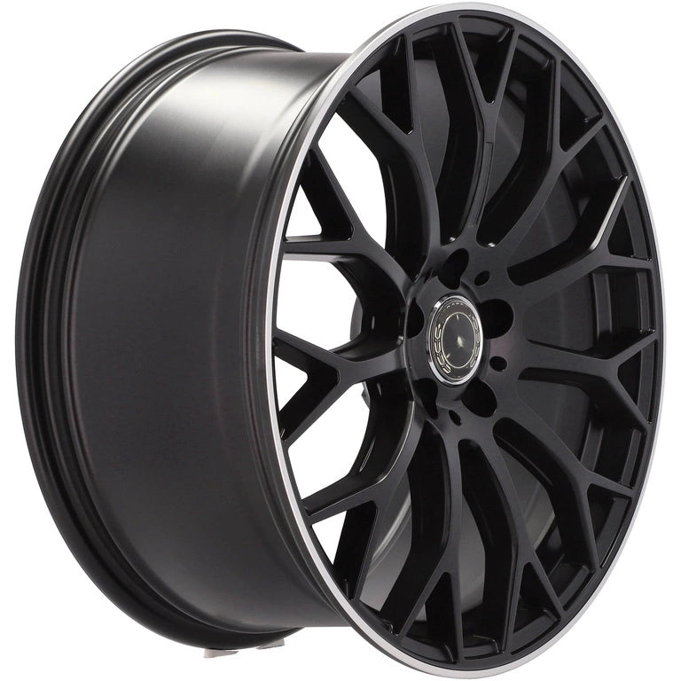 Alu kola pro Mercedes YS1180 9x19 5x112 ET50 66.6 Black Half Matt & Polished Lip | Wheelsup.cz