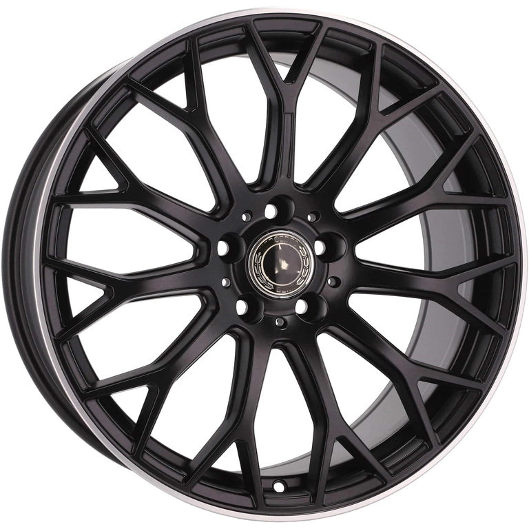 Alu kola pro Mercedes YS1180 8x18 5x112 ET41 66.6 Black Half Matt & Polished Lip | Wheelsup.cz