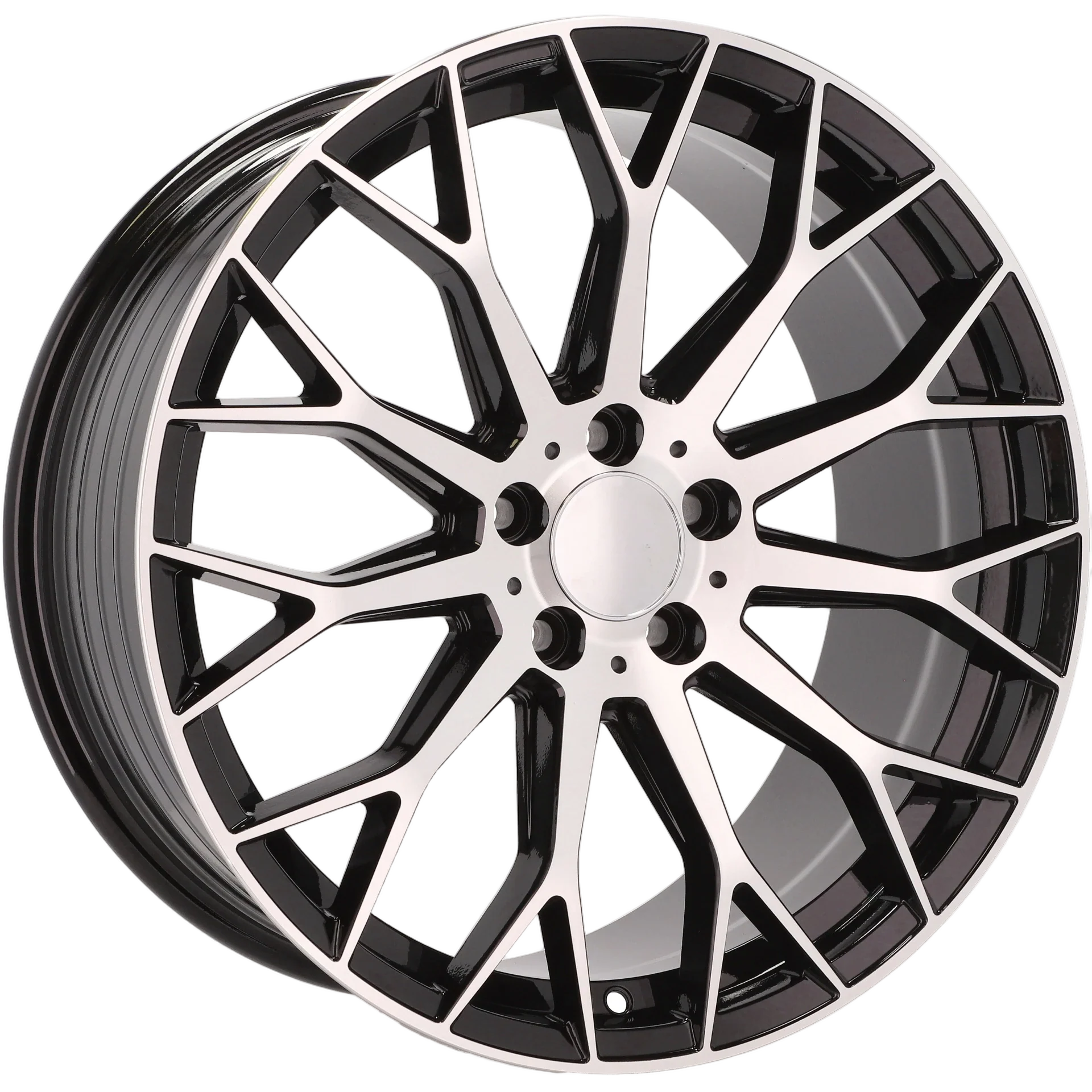 Alu kola pro Mercedes YS1180 8x18 5x112 ET43 66.6 Black Polished | Wheelsup.cz