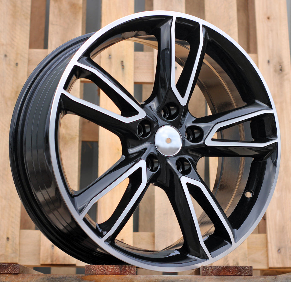 Alu kola Mazda M502 7.5x18 5x114.3 ET48 Black Polished-Alu kola-WheelsUp