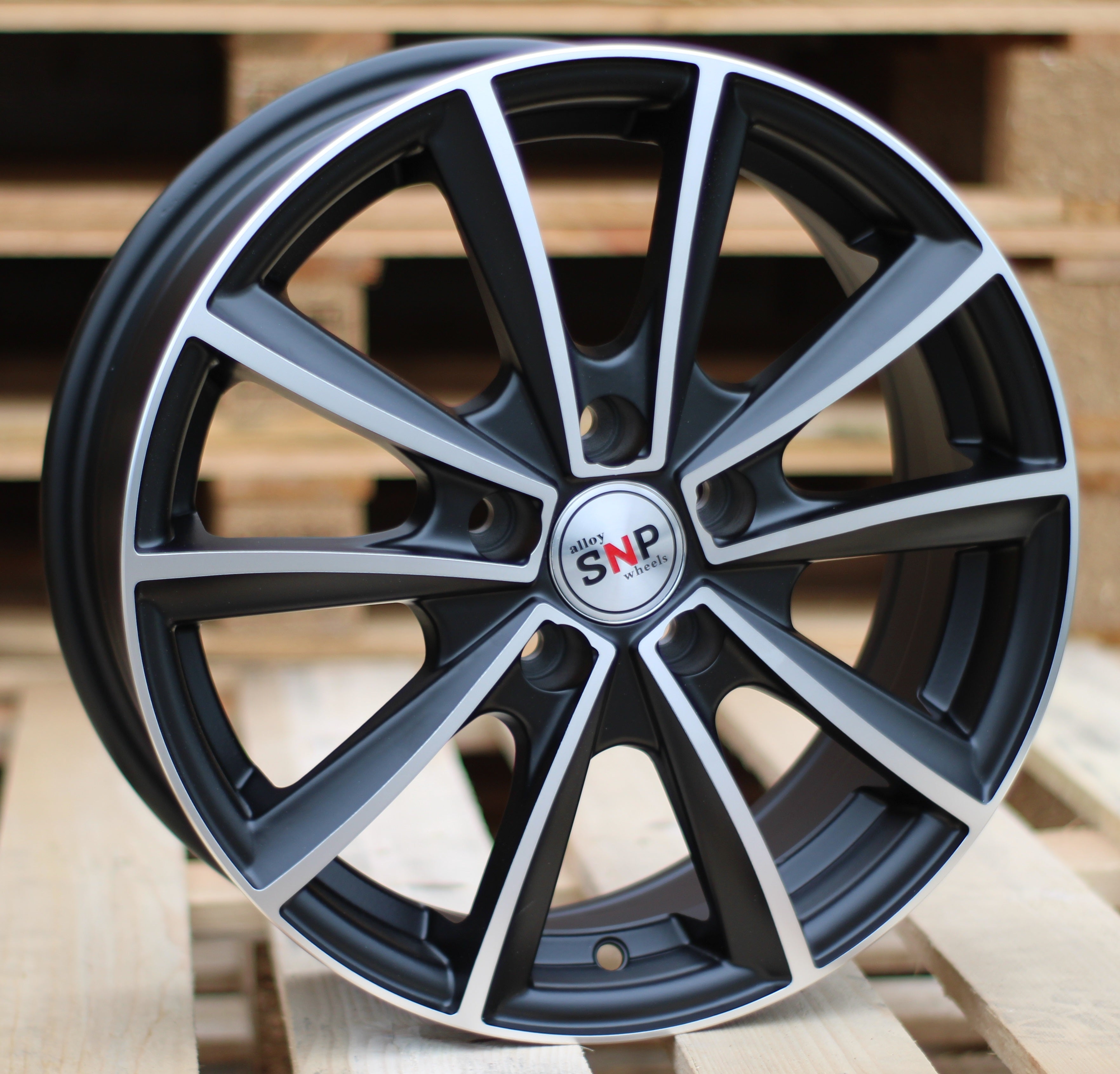 Alu kola pro Racing Line M15 6x15 5x110 ET39 Black Polished Matt