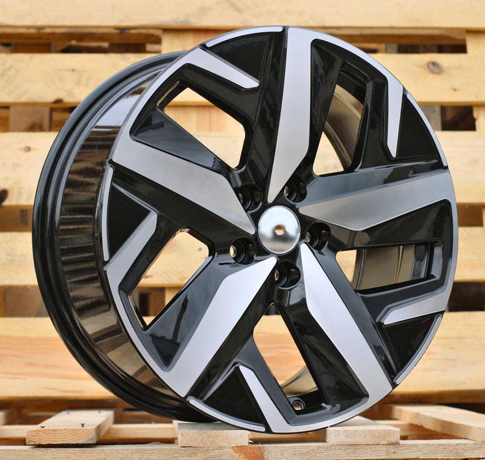 Alu kola pro Volkswagen FBX236 8x18 5x112 ET45 57.1 Black Polished