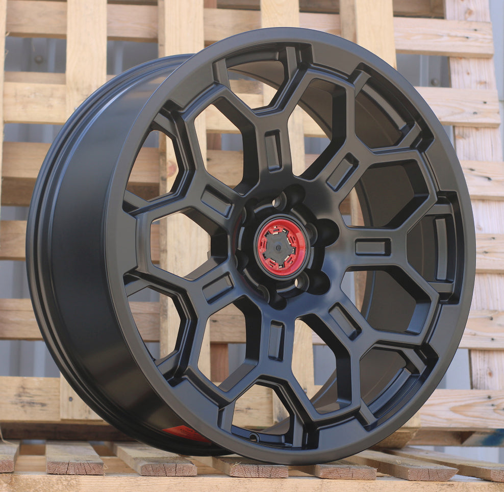 Alu kola pro Offroad B1858 9x22 6x139.7 ET15 106.1 Black Half Matt