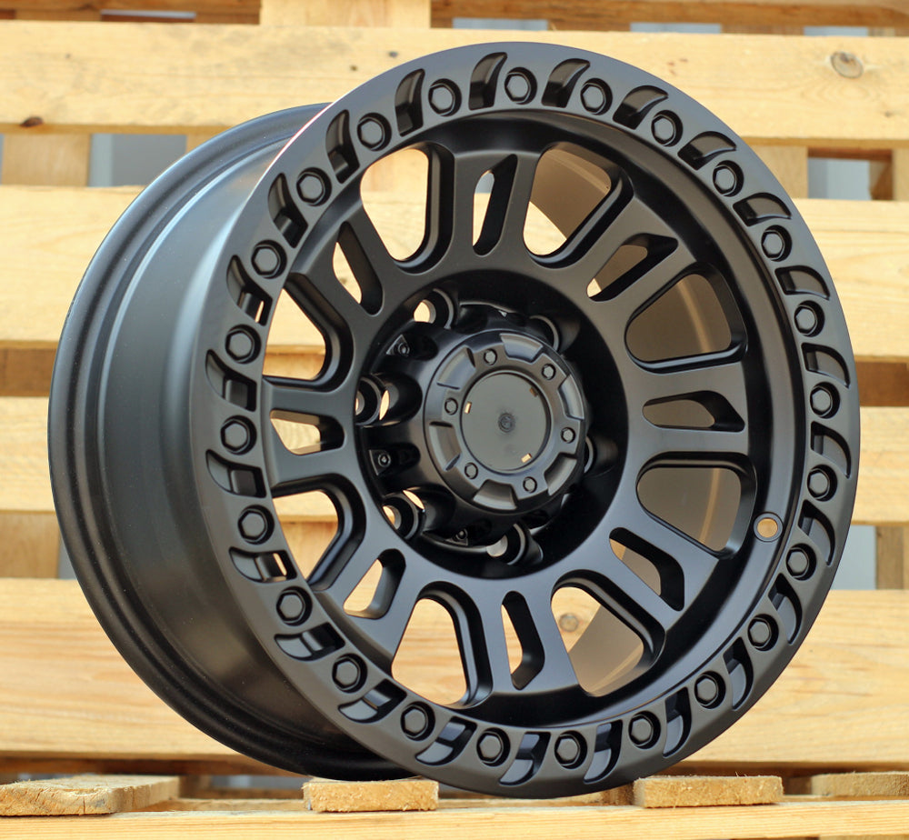 Alu kola pro Offroad A8916 8x15 6x139.7 ET 110.1 Black Half Matt