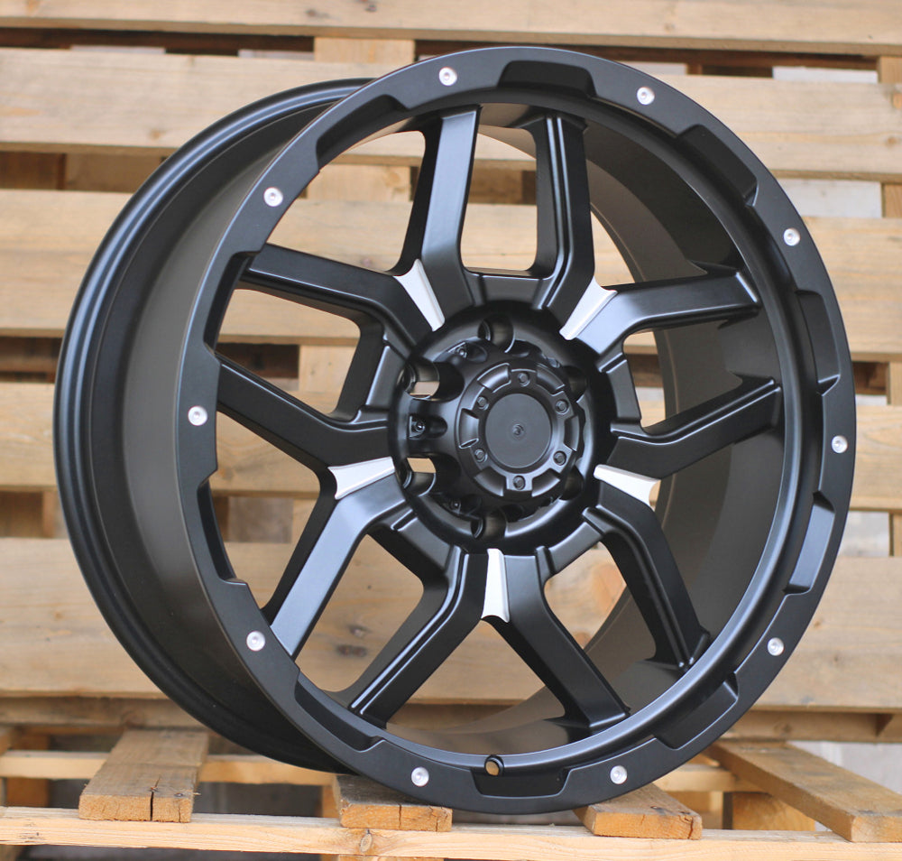 Alu kola pro Offroad JT198 9x20 6x139.7 ET10 110.1 Black Polished