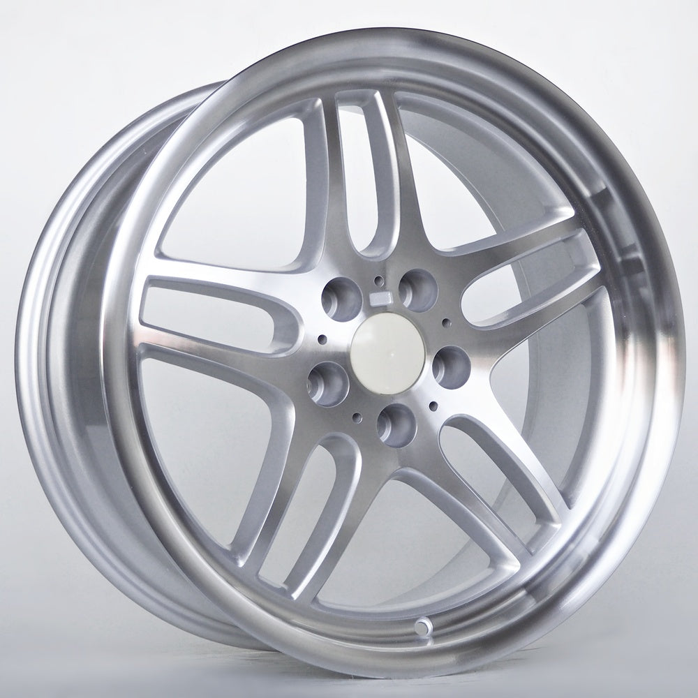 Alu kola pro BMW Aiden 8,5X19 5X120 ET15 74,1 Silver Polished Lip and Face