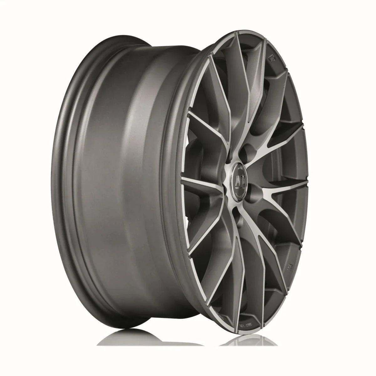 Alu kola MSW 25 8.5x18 5x112 ET49 Matt Titanium Full Polished
