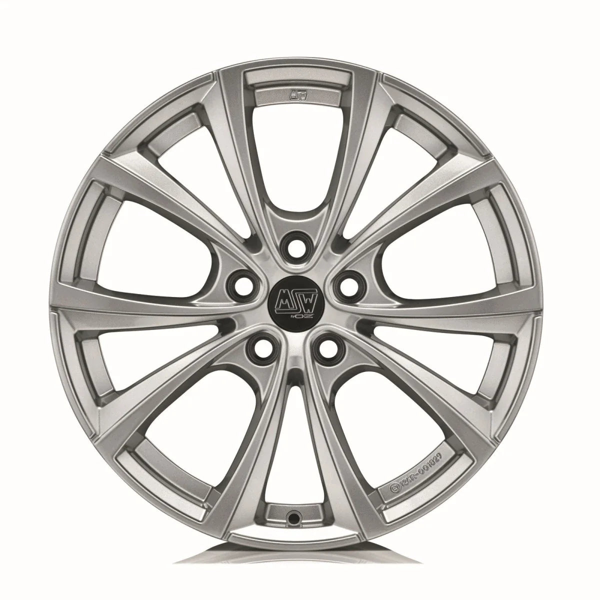 Alu kola MSW 27T 9.5x20 5x114.3 ET45 Full Silver