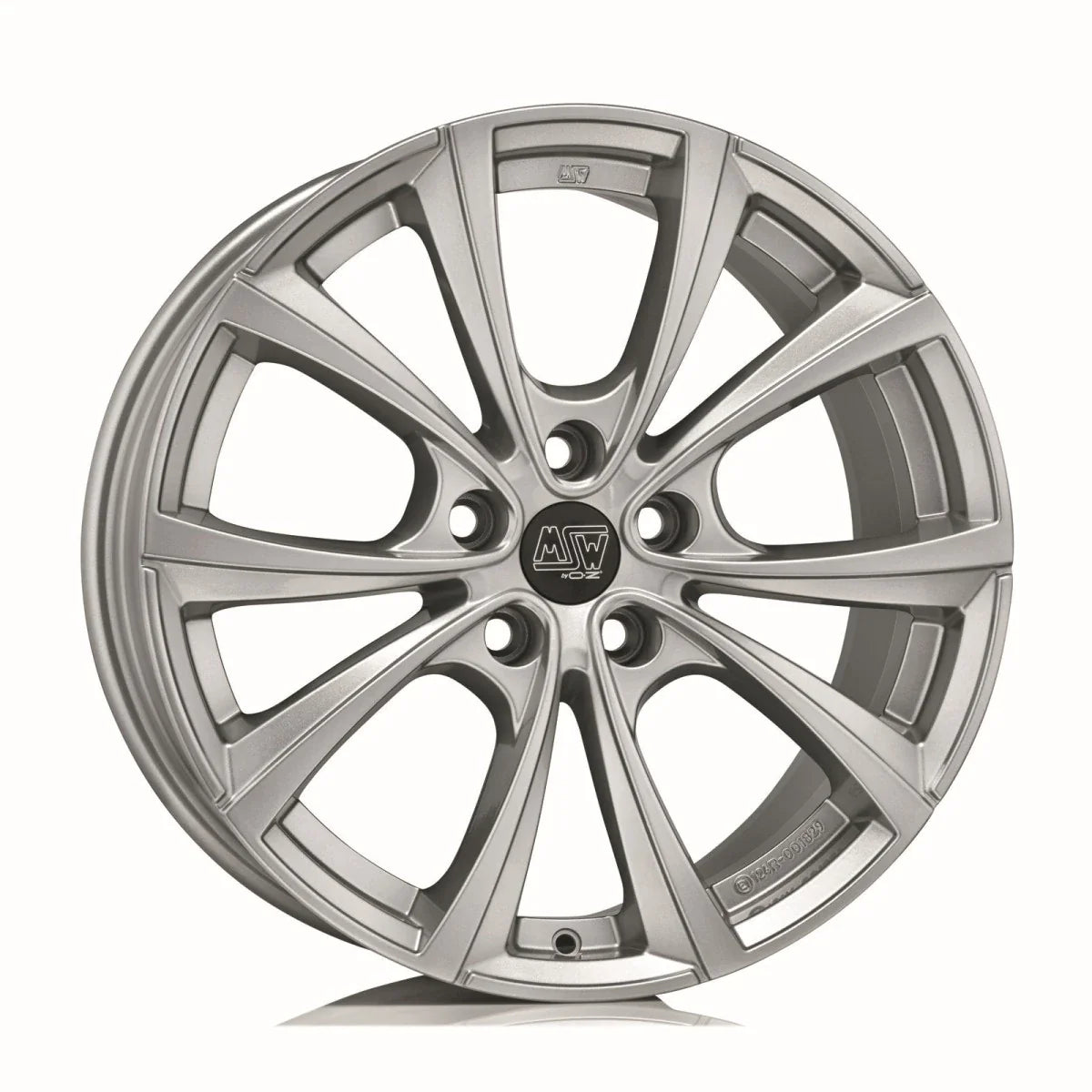 Alu kola MSW 27T 9.5x20 5x114.3 ET45 Full Silver