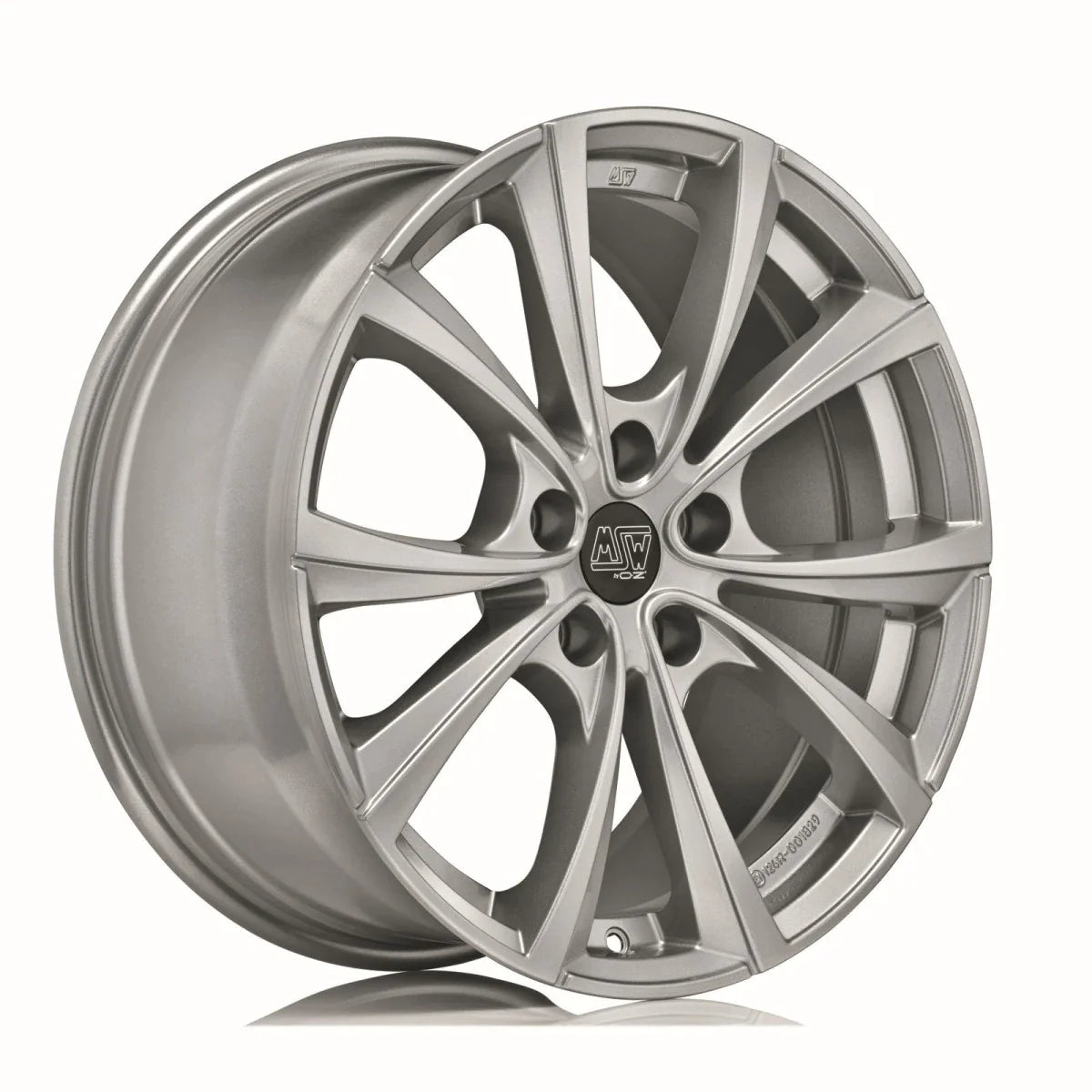 Alu kola MSW 27T 10.5x19 5x120 ET45 Full Silver