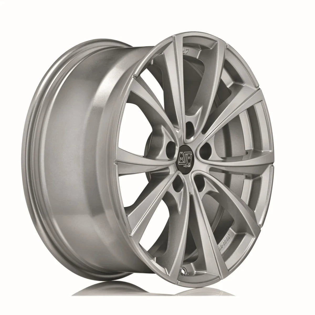 Alu kola MSW 27T 9.5x19 5x120 ET40 Full Silver