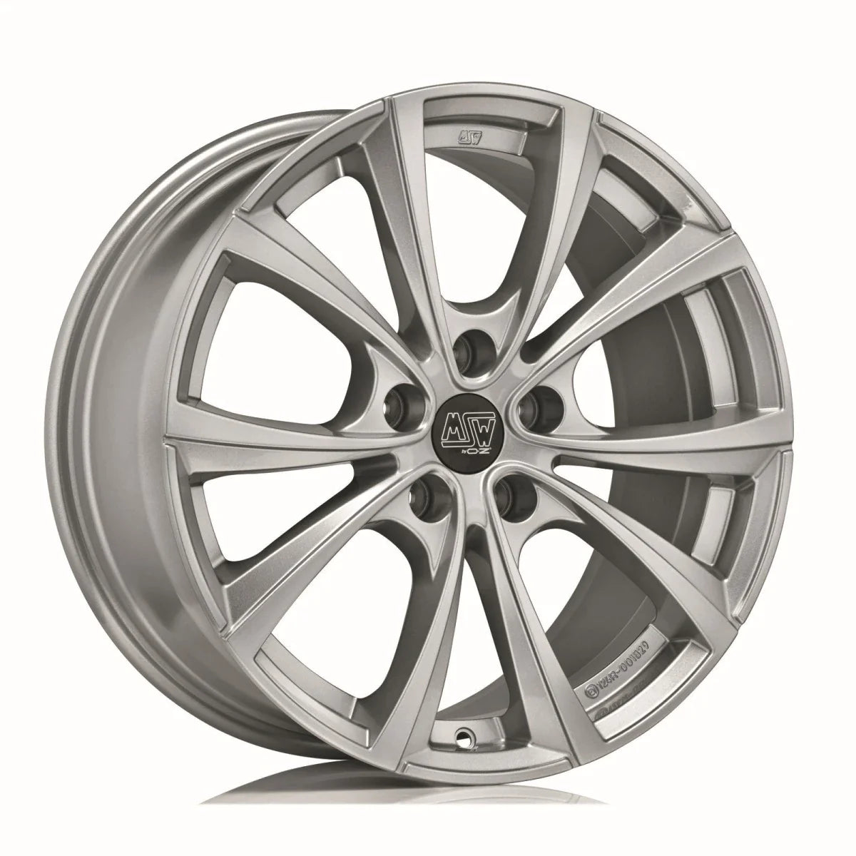 Alu kola MSW 27T 10.5x19 5x120 ET45 Full Silver