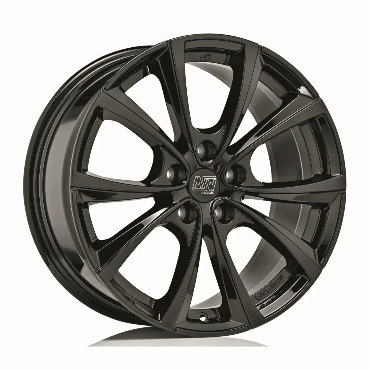 Alu kola MSW 27 7.5x17 5x112 ET48 Gloss Black