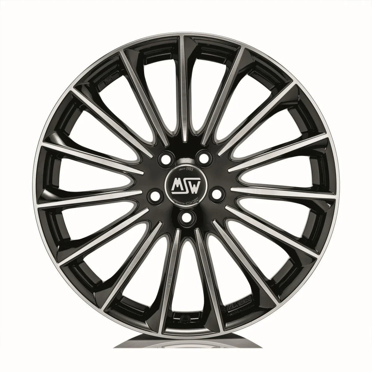 Alu kola MSW 30 7.5x18 5x108 ET45 Gloss Black Full Polished