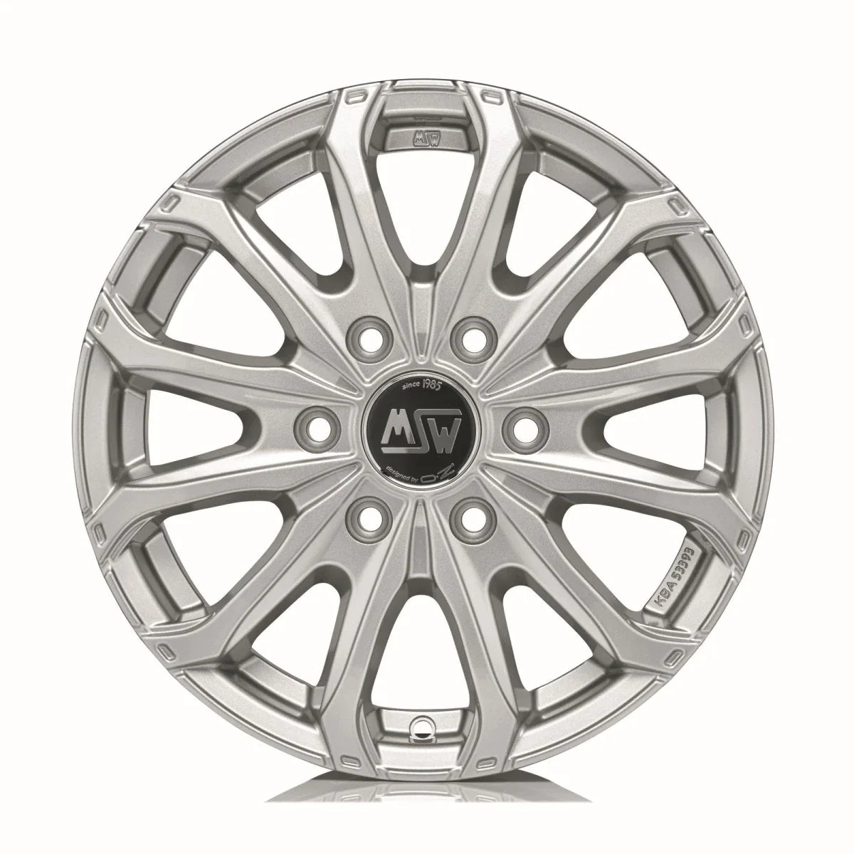 Alu kola MSW 48 VAN 6 HOLES 6.5x16 6x130 ET62 Full Silver
