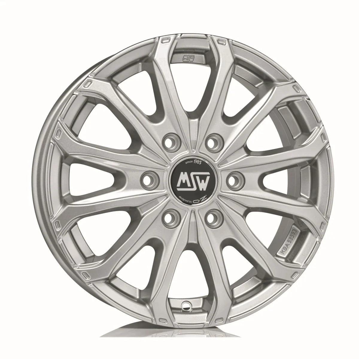 Alu kola MSW 48 VAN 6 HOLES 6.5x16 6x125 ET68 Full Silver