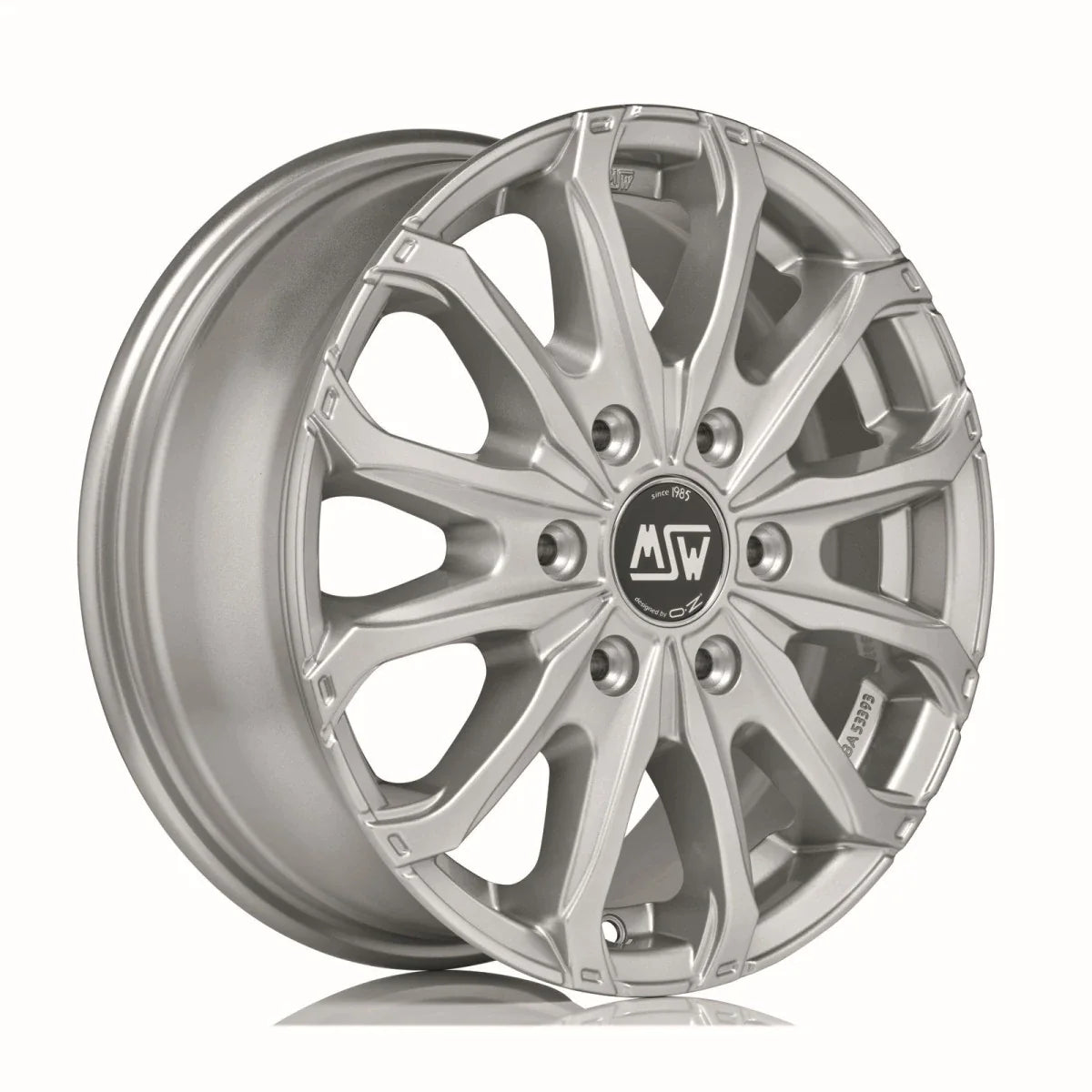Alu kola MSW 48 VAN 6 HOLES 6.5x16 6x130 ET62 Full Silver