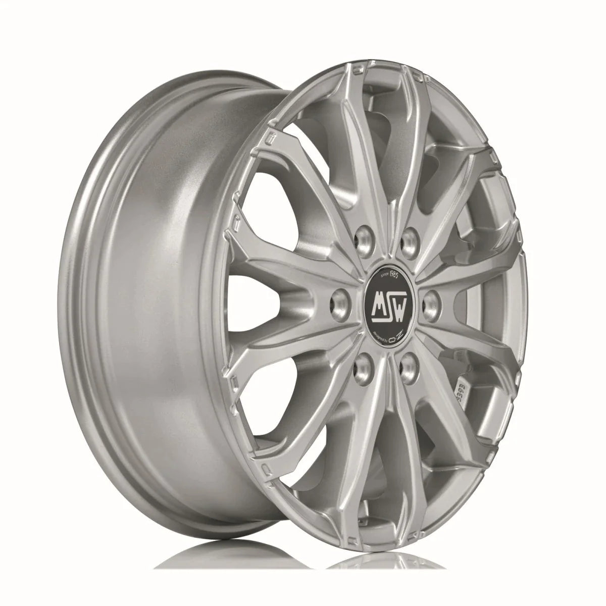Alu kola MSW 48 VAN 6 HOLES 6.5x16 6x130 ET62 Full Silver