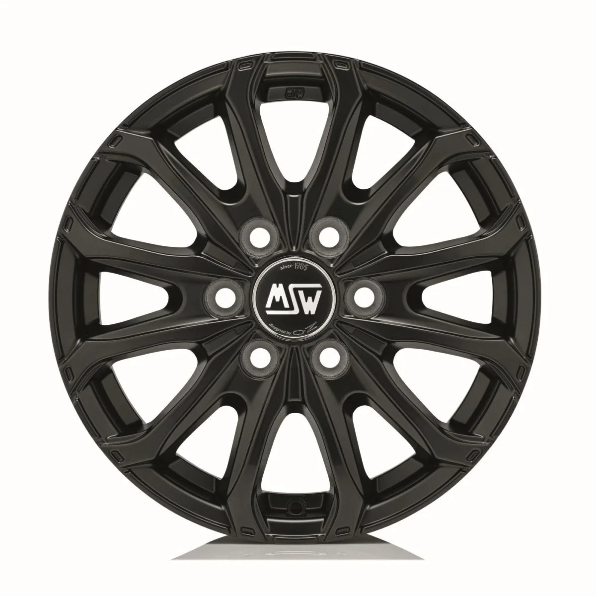 Alu kola MSW 48 VAN 6 HOLES 6.5x16 6x130 ET62 Matt Black