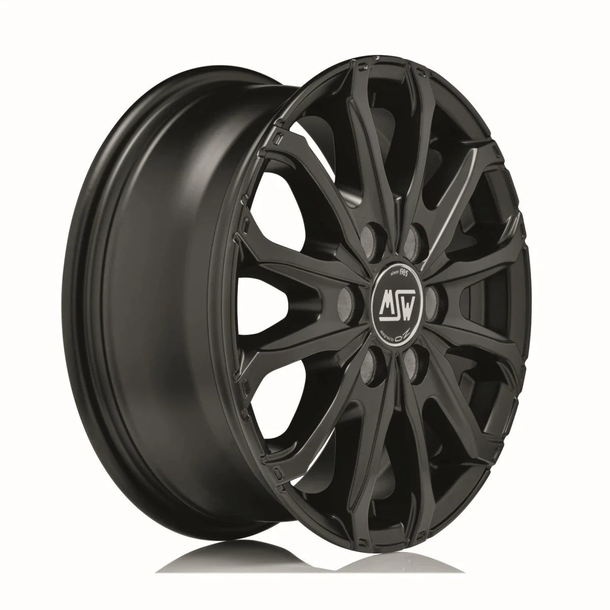 Alu kola MSW 48 VAN 6 HOLES 6.5x16 6x130 ET62 Matt Black