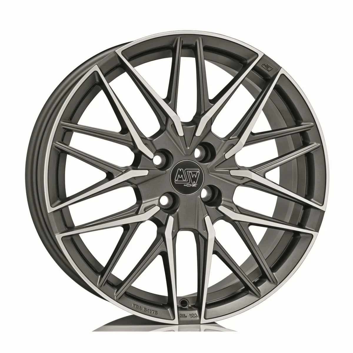Alu kola MSW 50-4 7.5x18 4x100 ET35 Matt Gun Metal Full Polished (Mgmfp)