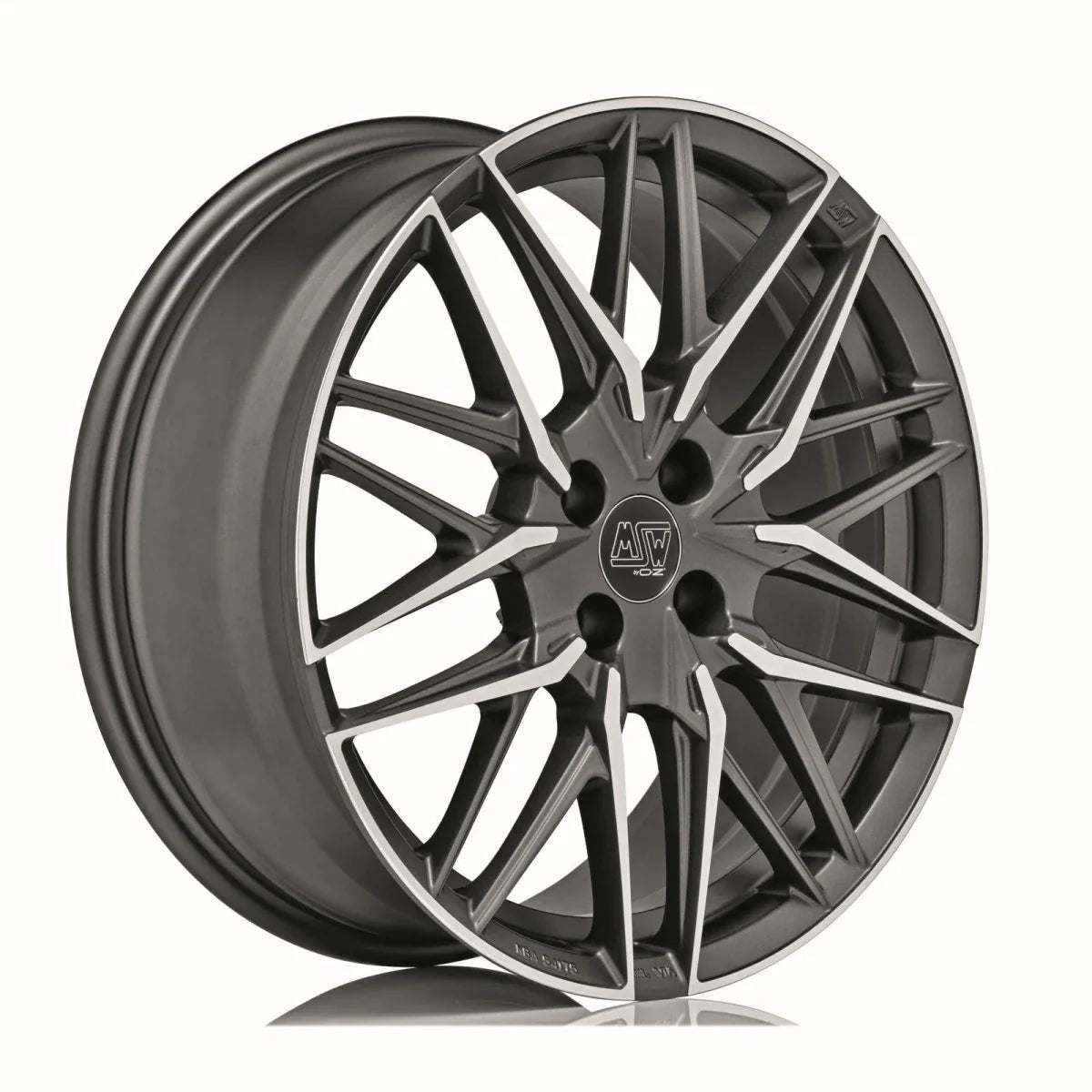Alu kola MSW 50-4 7.5x18 4x100 ET35 Matt Gun Metal Full Polished (Mgmfp)