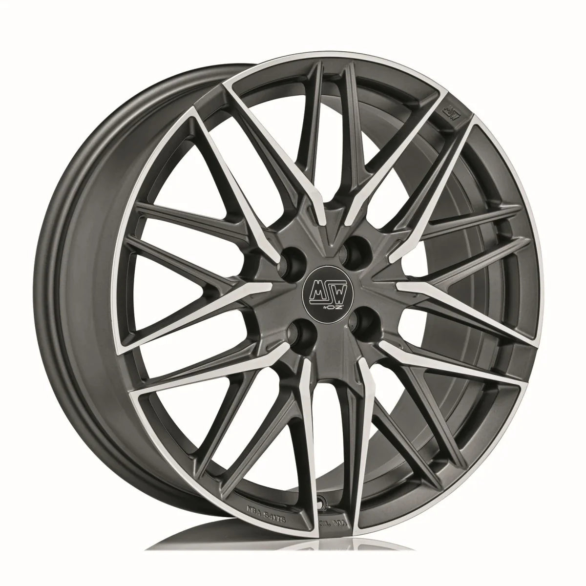 Alu kola MSW 50-4 7x17 4x108 ET37 Matt Gun Metal Full Polished (Mgmfp)