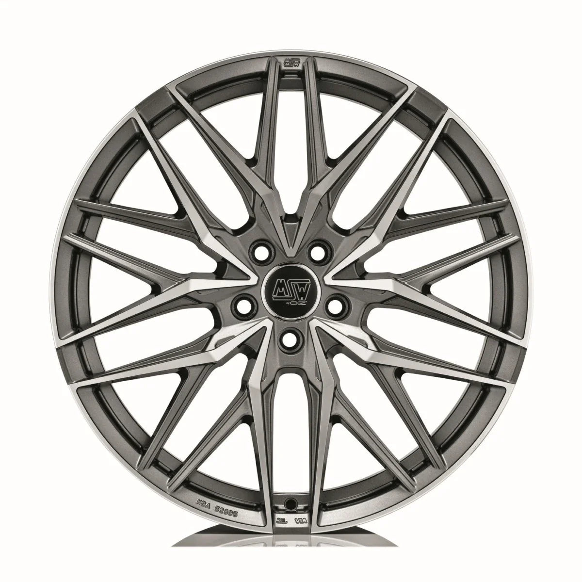 Alu kola MSW 50 10.5x21 5x112 ET43 Matt Gun Metal Full Polished (Mgmfp)