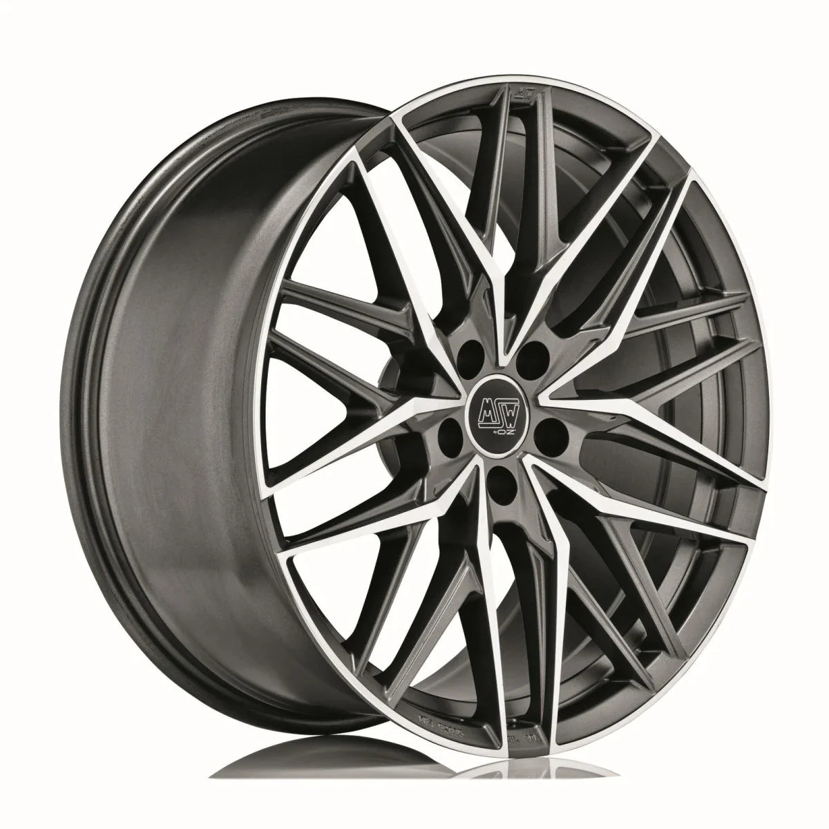Alu kola MSW 50 8.5x19 5x112 ET30 Matt Gun Metal Full Polished (Mgmfp)
