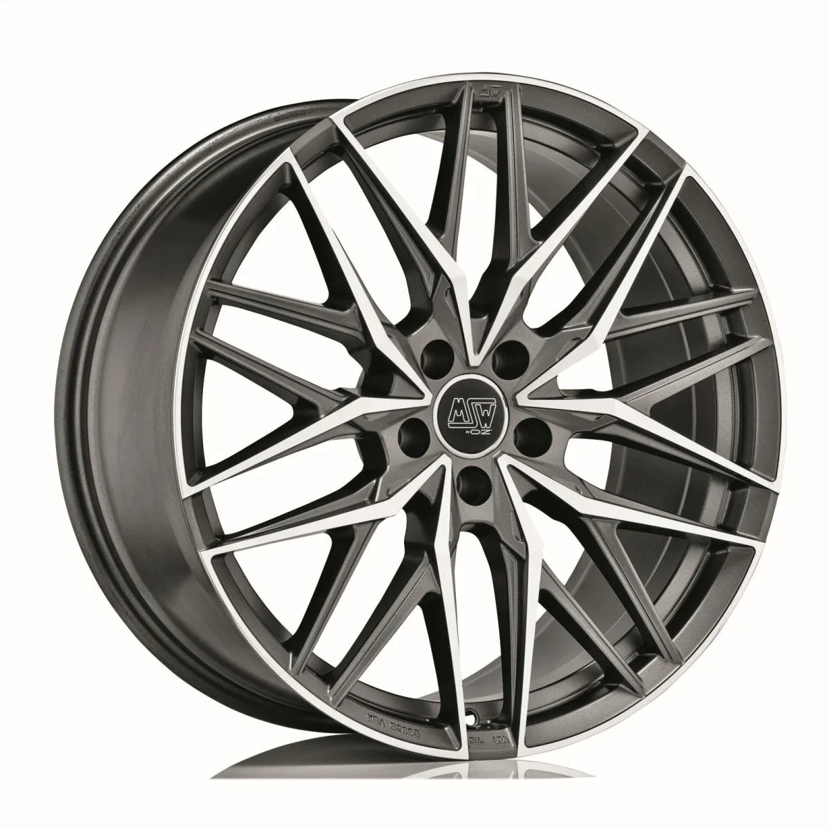 Alu kola MSW 50 8x19 5x112 ET40 Matt Gun Metal Full Polished (Mgmfp)