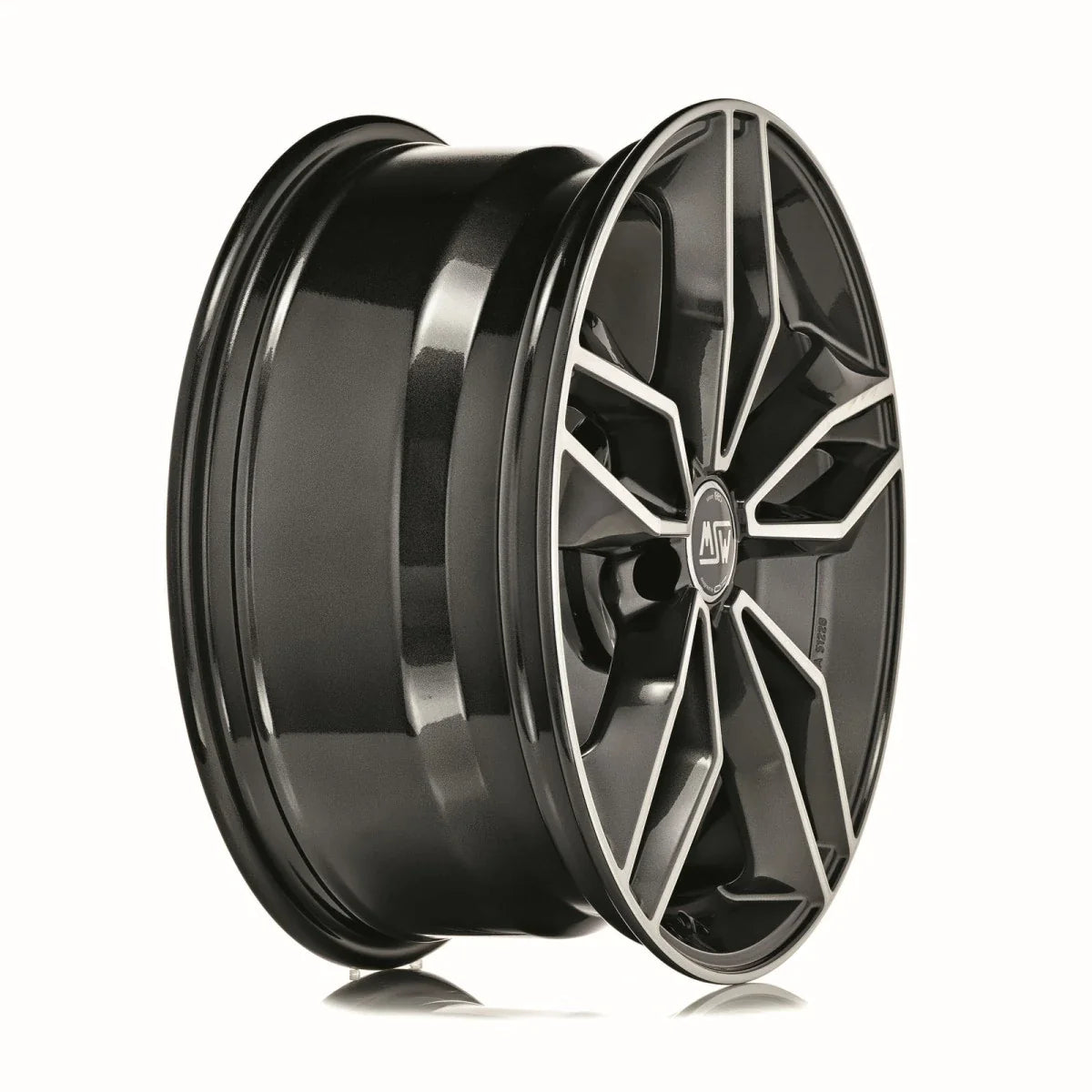 Alu kola MSW 71 8x18 5x114.3 ET45 Gloss Dark Grey Full Polished